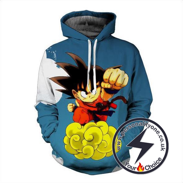 Dragon Ball Z - Goku On Nimbus 3D - Hoodies